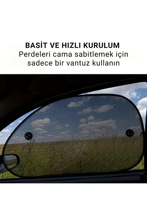 65x38 Cm Güneş Ve Uv Işın Engelleyici Yan Camlar Için Güneşlik, Görüş Engellemeyen Yan Güneşlik